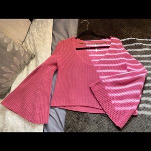 Free People Bell Sleeve Knit Sweater